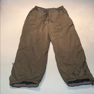 Bogner olive green snow pants